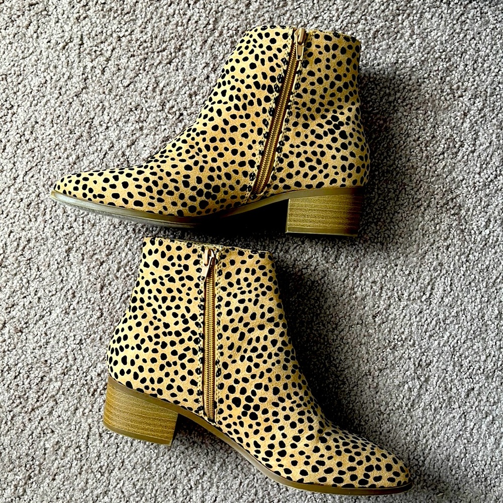 Animal Print Ankle Boots